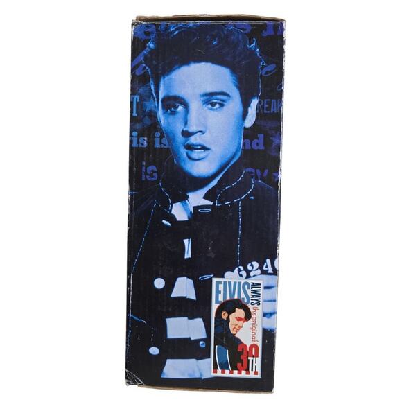 NWT Elvis Jailhouse Rock Bobble Head Head Knockers Black White Stripe - Picture 7 of 8